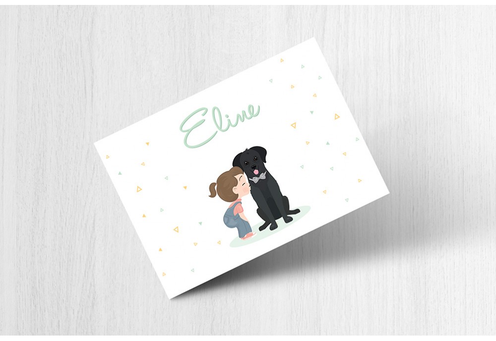 Meisje met labrador